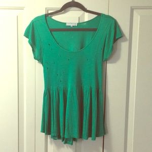 Green Babydoll t-shirt short sleeve